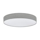 Grå modern taklampa plast, Sila, 60W, varm till kall vit justerbar LED, met fjärrkontroll