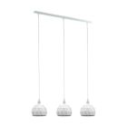 Vit modern fönsterlampa stål, Silva