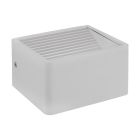 Vit modern utelampa aluminium, Nicoliene, 6W, 3000K LED, IP65