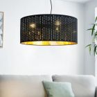 Svart modern fönsterlampa tyg, Yori
