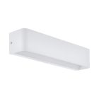 Vit vägglampa aluminium, Tjalle, 12W, 3000K LED