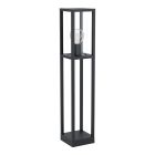 Svart modern utelampa aluminium, Laszlo, IP54