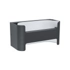 Vit modern utelampa aluminium, Lard, 4,8W, 3000K LED, IP44