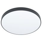 Svart utanpåliggande spotlight stål, Zippora, 24W, justerbar ljusfärg LED