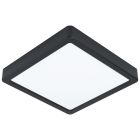 Svart taklampa stål, Pascale, 16W, 3000K LED