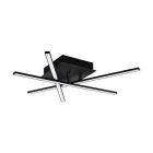 Svart modern plafond aluminium, Arantxa, 10W, 3000K LED