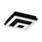 Svart design plafond stål, Arjo, 12W, 3000K LED
