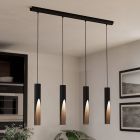 Svart modern fönsterlampa stål, Aloysius