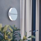 Vit modern vägglampa rostfritt stål, Vidya, 5W, varm till kall vit justerbar LED, IP44