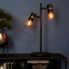 Svart bordslampa aluminium, Jelger, med brytare