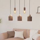 Taupe rustik fönsterlampa aluminium, Sjaak