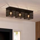 Svart industri taklampa aluminium, Lennaert