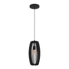 Trä fönsterlampa svart, Wilko