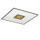 Svart modern taklampa aluminium, Vinesh, 36W, varm till kall vit justerbar LED, 3 stegs dimmer