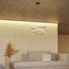 Brons design fönsterlampa aluminium, Racale, 27W, white switch LED