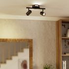 Brons modern spotlight tak stål, Montemurro, 3,7W, white switch LED