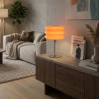 Orange retro bordslampa glas, Tortora, med brytare