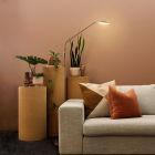 Modern läslampa golv mässing, Salvador, 5W, 3000K LED, med brytare