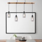 Rustik fönsterlampa trä, Mariya