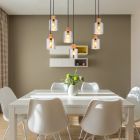 Svart industri fönsterlampa glas, Abelon