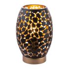Svart modern bordslampa metall, Bilboa