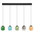 Flerfärgad design fönsterlampa glas, Karsten, 27W, 3000K LED, 3 stegs dimmer