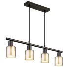 Svart design fönsterlampa metall, Vishnu