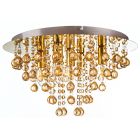 Guld design taklampa metall, Luus