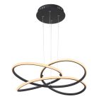 Svart modern fönsterlampa plast, Polina, 30W, 3000K LED