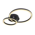 Svart modern plafond metall, Palica, 18W, 3000K LED