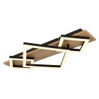 Svart design taklampa metall, Beniamino, 24W, 3000K LED