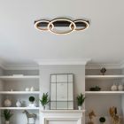 Svart design taklampa aluminium, Danieke, 40W, 3000K LED