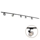 3M 1 fas skensystem svart + 5 Skip spotlights