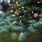 7,2m LED julbelysning på batteri, 96 lampor, inomhus och utomhus