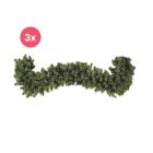 3x 540 cm girland, 40 cm tjock, 200 lysdioder, anslutbar