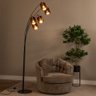 Rostfärgad golvlampa modern, Rankos, med brytare