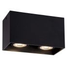 Svart utanpåliggande spotlight modern, Raina