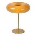 Taupe bordslampa retro, Sentino, med brytare