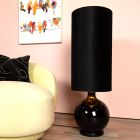 Svart golvlampa retro, Esterad, med brytare