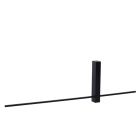 Svart vägglampa modern, Segin, 6W, 2700K LED