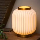 Vit bordslampa retro, Gosse, med brytare