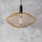 Guld fönsterlampa modern, Mesh