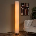 Vit golvlampa modern, Fold, med brytare