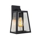 Svart vägglampa modern, Matslot, IP23
