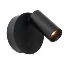 Svart uppladdningsbar vägglampa modern, Toni, 2W, 2700-4000K, med beröringsdimmer