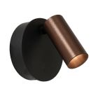 Brun uppladdningsbar vägglampa modern, Toni, 2W, 2700-4000K, med beröringsdimmer