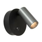 Grå uppladdningsbar vägglampa modern, Toni, 2W, 2700-4000K, med beröringsdimmer