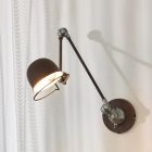 Rostfärgad vägglampa industri, Honore, med brytare