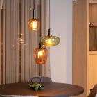 Flerfärgad fönsterlampa retro, Ilona