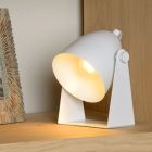Vit bordslampa modern, Chago, med brytare